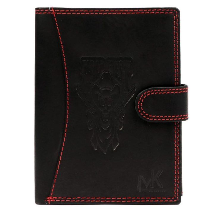 Vyriška odinė piniginė su užsegimu 10,5×13 cm Money Keeper