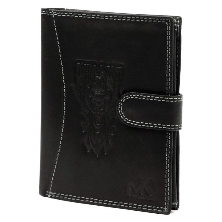 Vyriška odinė piniginė su užsegimu 10,5×13 cm Money Keeper