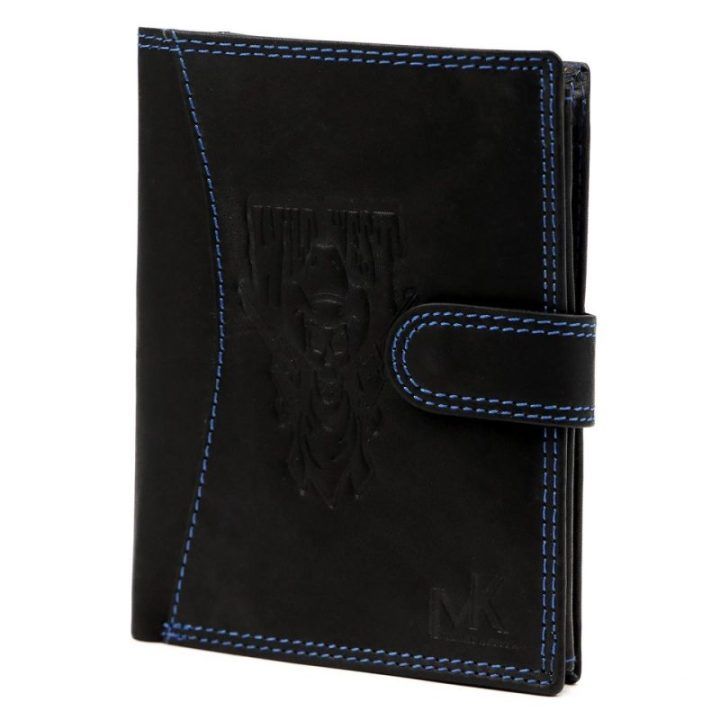 Vyriška odinė piniginė su užsegimu 10,5×13 cm Money Keeper