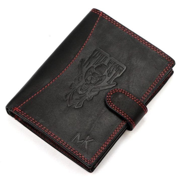 Vyriška odinė piniginė su užsegimu 10,5×13 cm Money Keeper