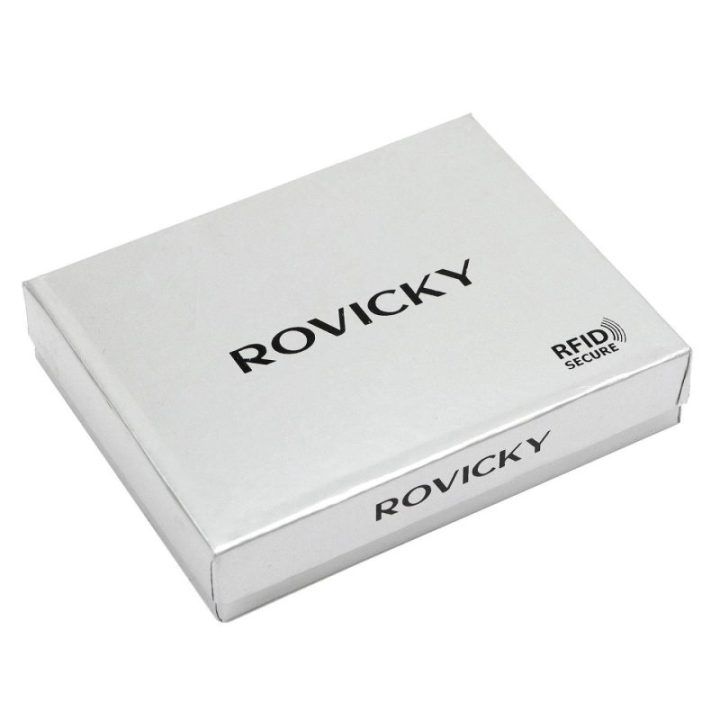 Vyriška odinė piniginė su RFID apsauga Rovicky