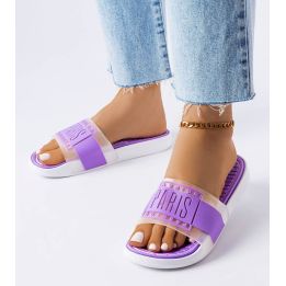 Purple guminės šlepetės