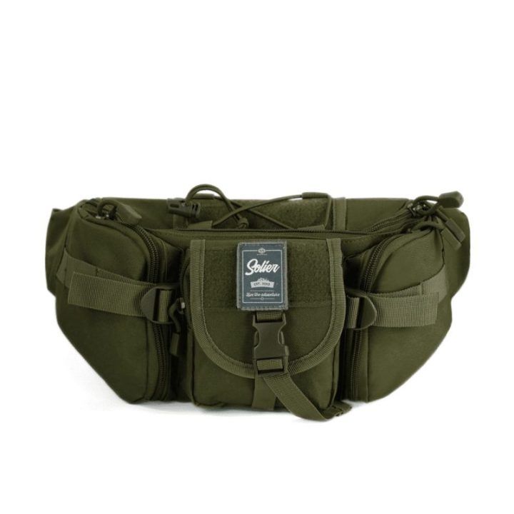 Moteriška juosmens rankinė iš Cordura žalia Solier SV27 Drazor