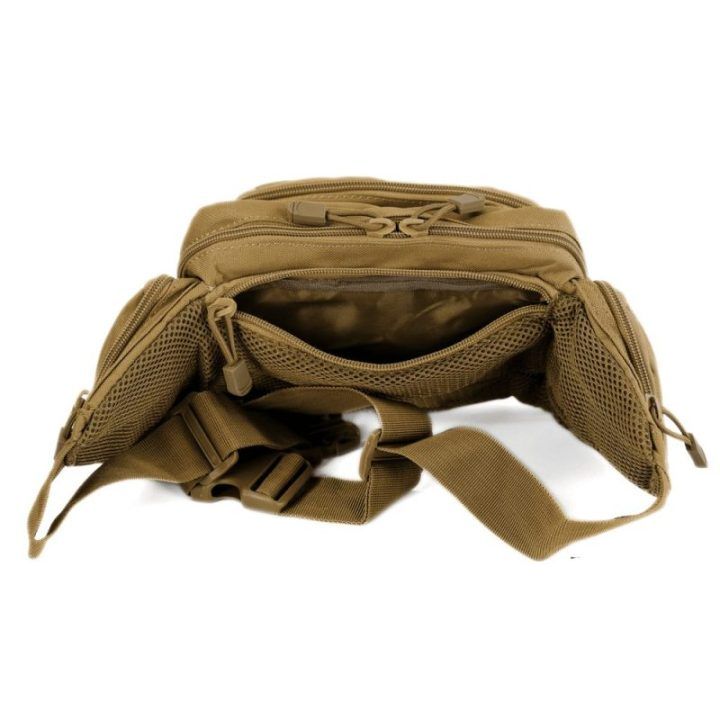 Moteriška juosmeninė rankinė iš Cordura, chaki spalvos Solier