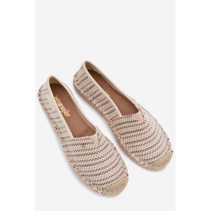 Smėlio spalvos moteriškos espadrilės Wrangler