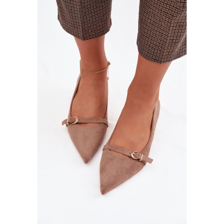 Zomšos imitacijos aukštakulniai bateliai Step in style