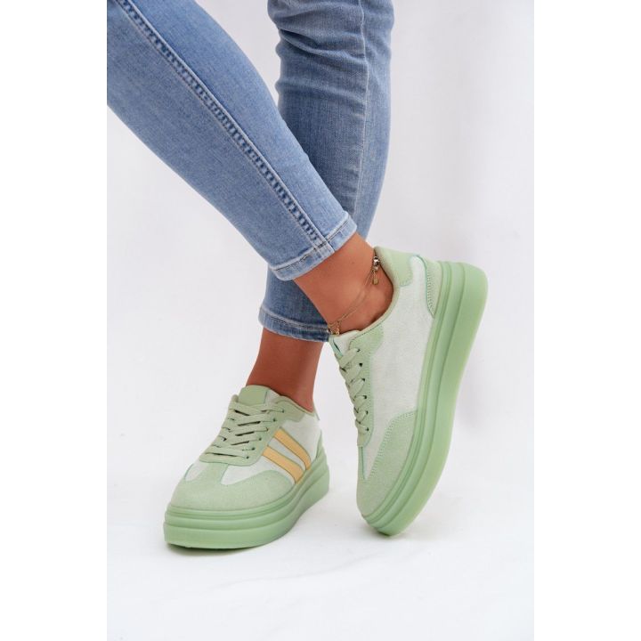 Mėtų spalvos sportiniai bateliai Step in style