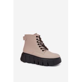 Smėlio spalvos aulinukai su platforma Step in style
