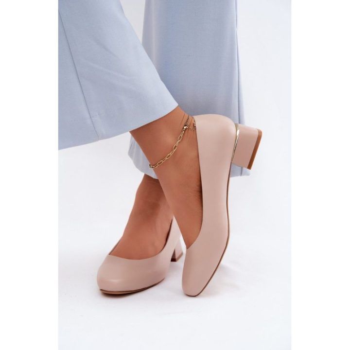Step in style aukštakulniai bateliai iš odos imitacijos