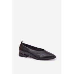 Natūralios odos balerinos Step In Style – juoda