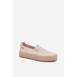 Moteriškos espadrilės su platforma Big Star, smėlio spalvos