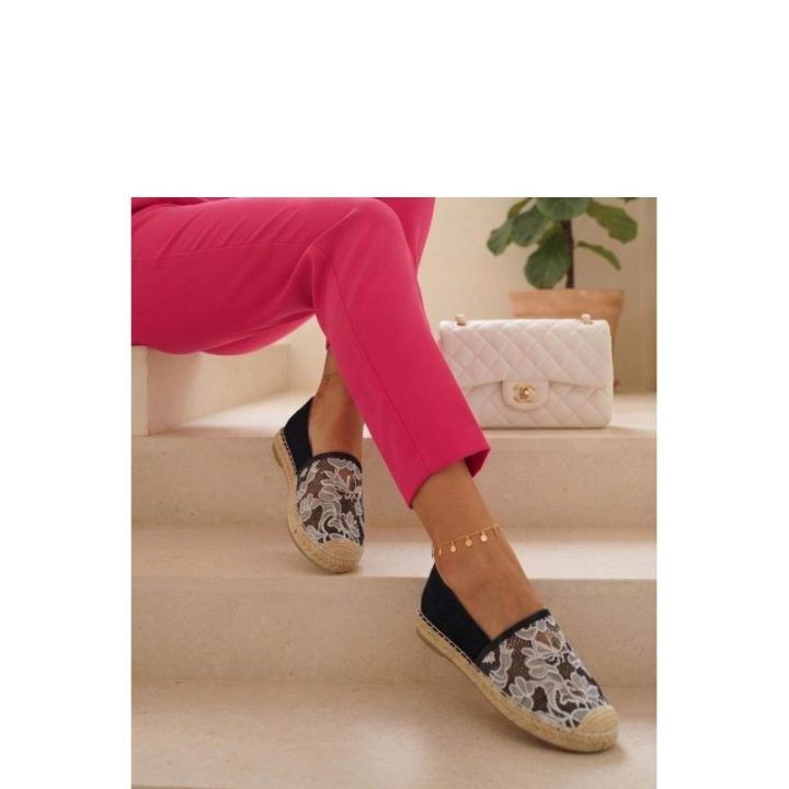 Ažūrinės espadrilės Solea – juoda