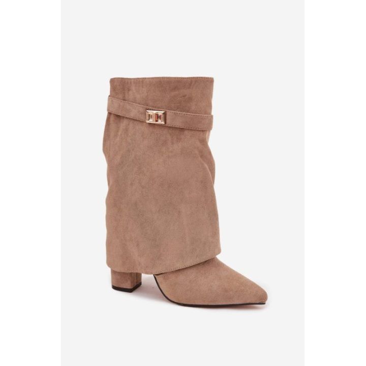 Zomšos imitacijos aulinukai su kulnu Step in style
