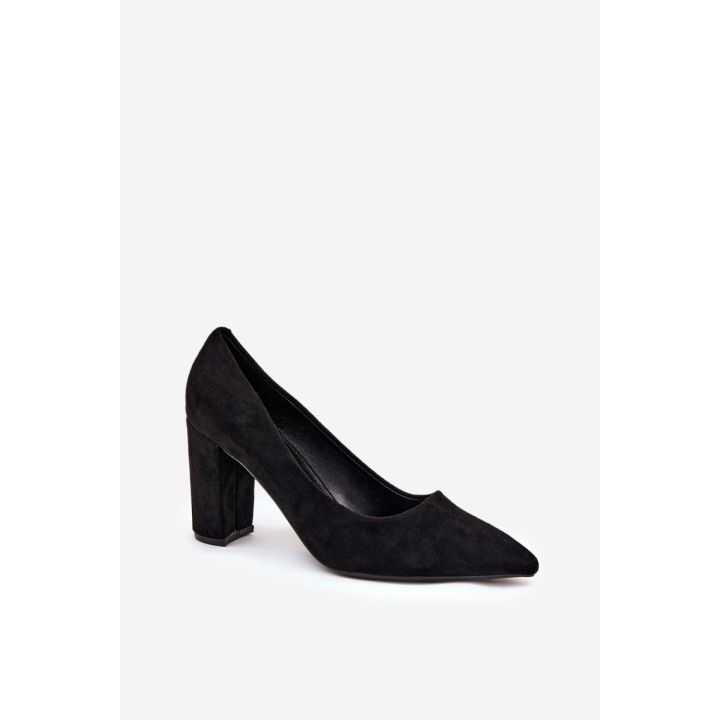 Juodi aukštakulniai bateliai su platforma Step in style