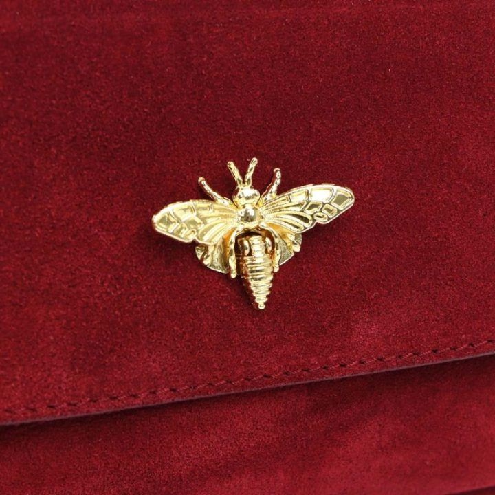Mėlyna zomšinė rankinė per petį Luka