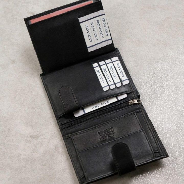 Vyriška natūralios odos RFID piniginė Wild