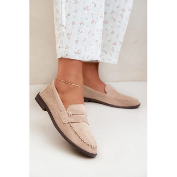 Smėlio spalvos mokasinai Step in style
