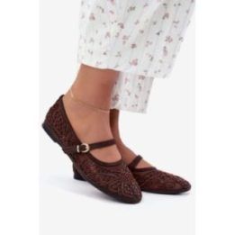 Rudos balerinos su blizgučiais Step in style