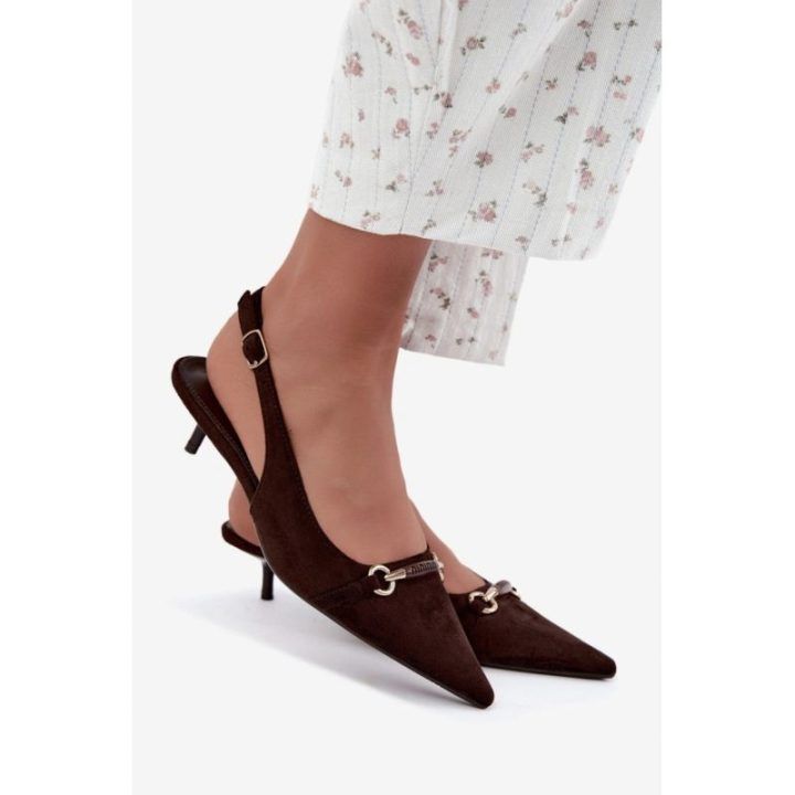 Rudos aukštakulniai bateliai Step in style