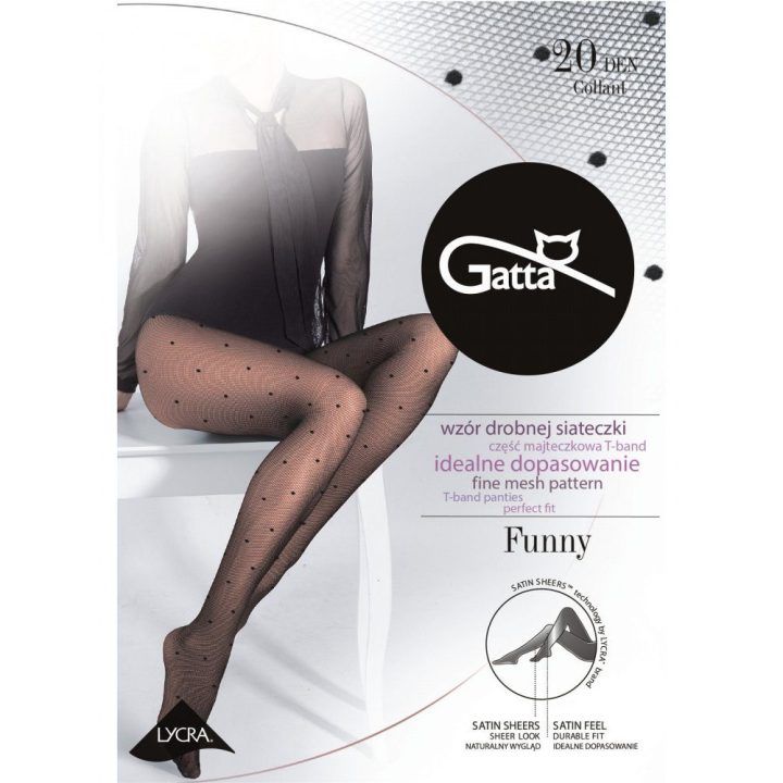 Pėdkelnės 20 diena Gatta – juoda