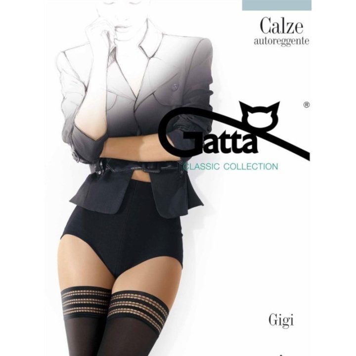 Gigi 01 kojinės Gatta – juoda