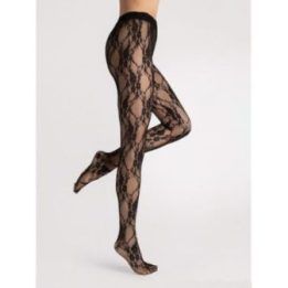 Tamprės Donatella Black Fiore – juoda