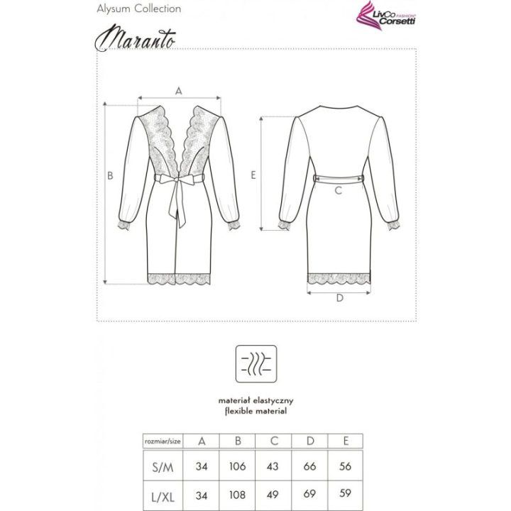 Maranto chalatas Livco Corsetti – juoda
