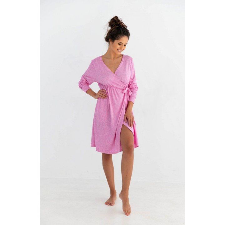 Chalatas rožinis su užtrauktuku Pinky Pink