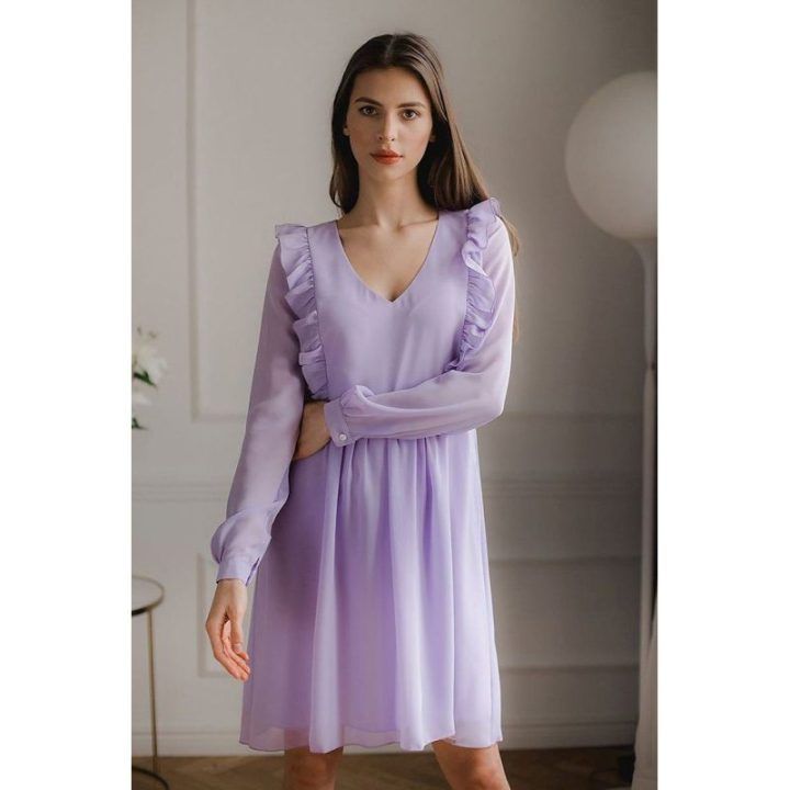 Kokteilinė suknelė Lenitif – violetinė