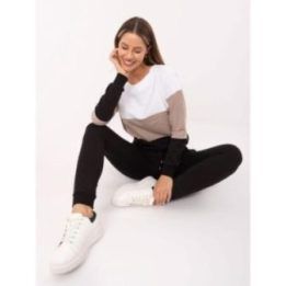 Komplektas juoda ir smėlio spalvos