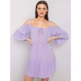 Šviesiai violetinės spalvos suknelė