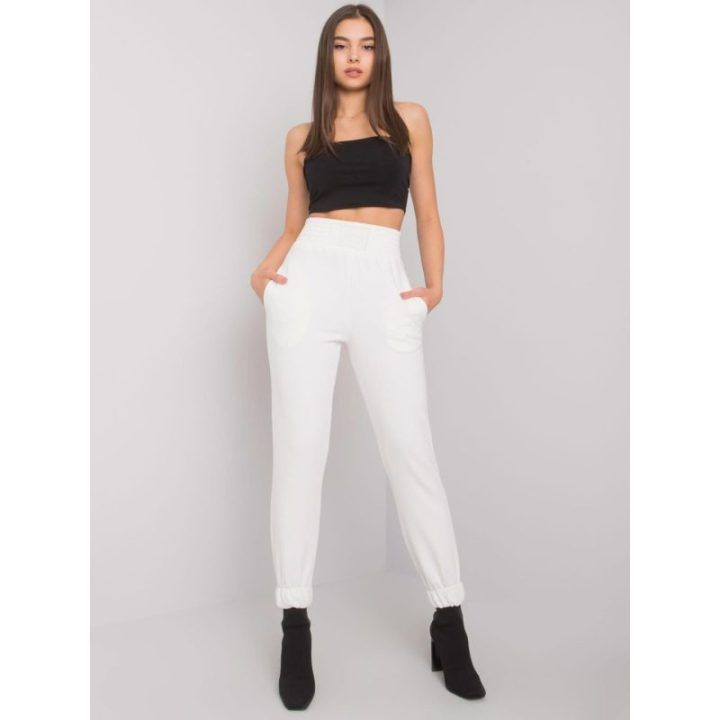 Sportinės kelnės ecru spalvos