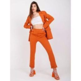Kelnės-tamsiai oranžinės spalvos