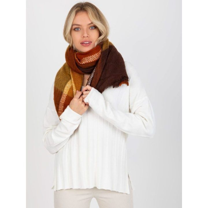 Šalikas-rudas – raudona