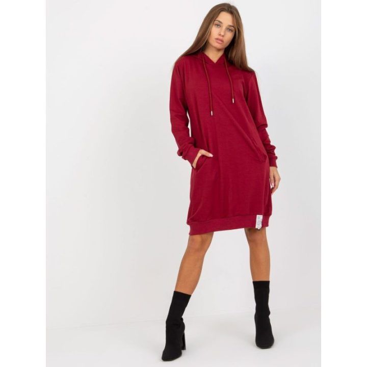 Bordo spalvos tunika