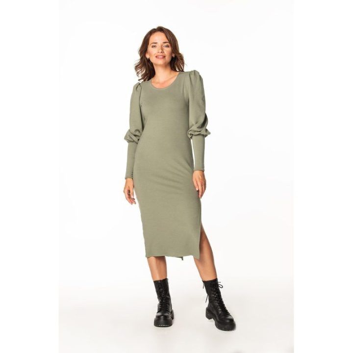 Moteriška suknelė kelius siekianti megzta Tessita