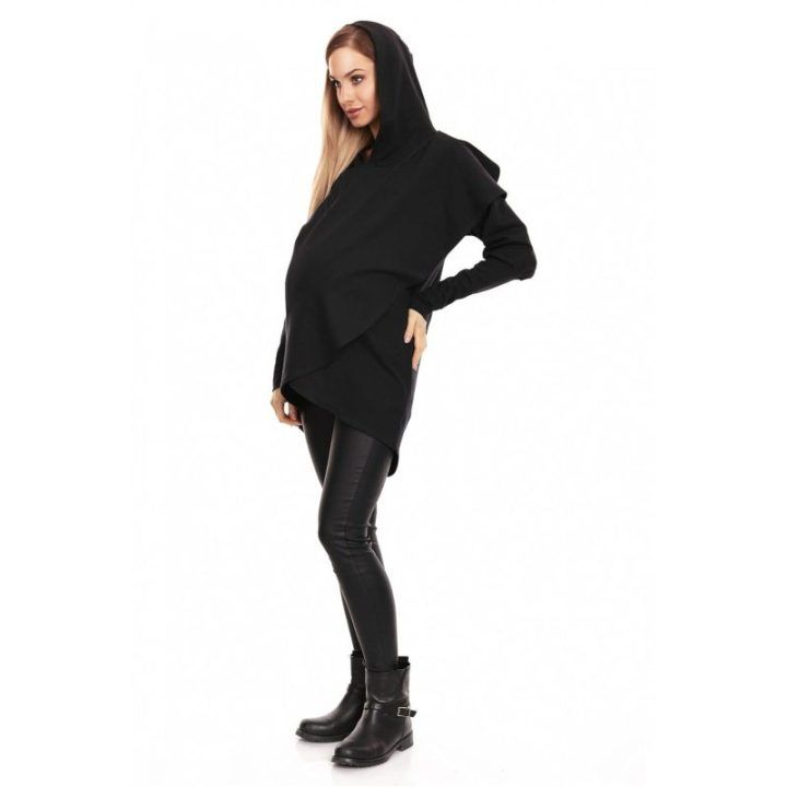 Megztinis nėštukėms PeeKaBoo – juoda