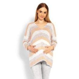 Nėštumo megztinis PeeKaBoo – oranžinė