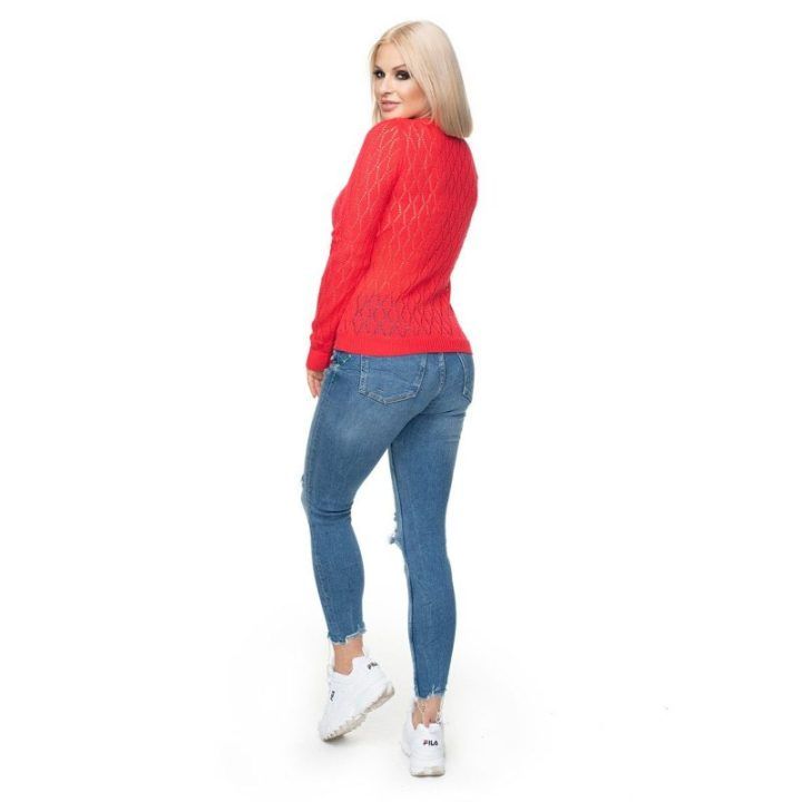 Megztinis PeeKaBoo – raudona