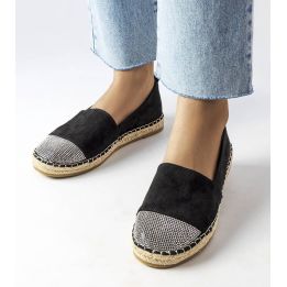 Juodi espadrilių mokasinai Magali