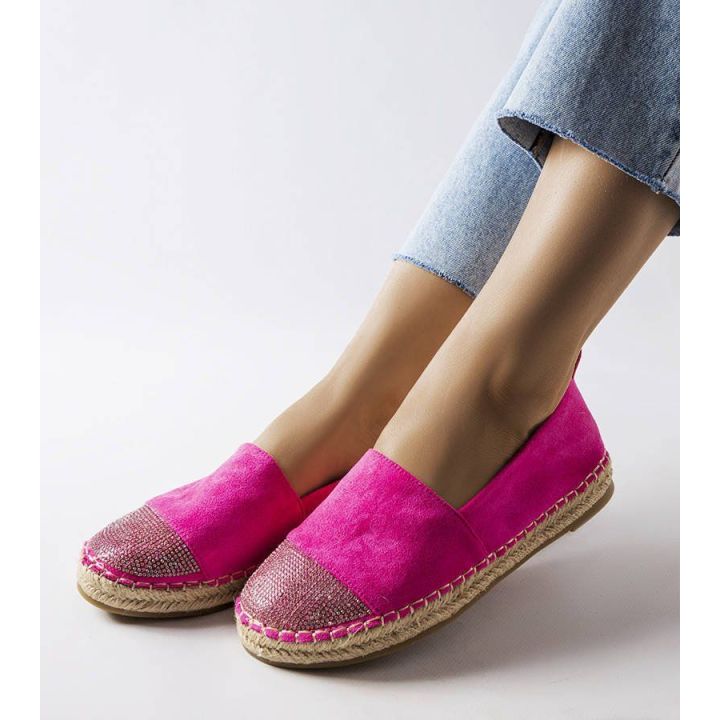 Rausvos platformos espadrilės Magali