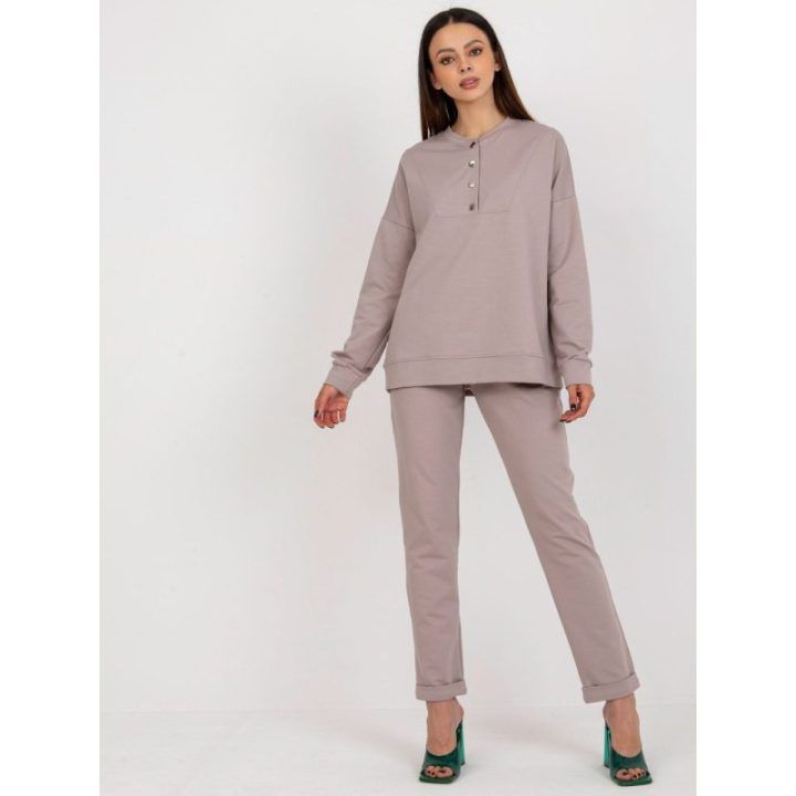 Laisvalaikio komplektas pilkas – tamsiai smėlio