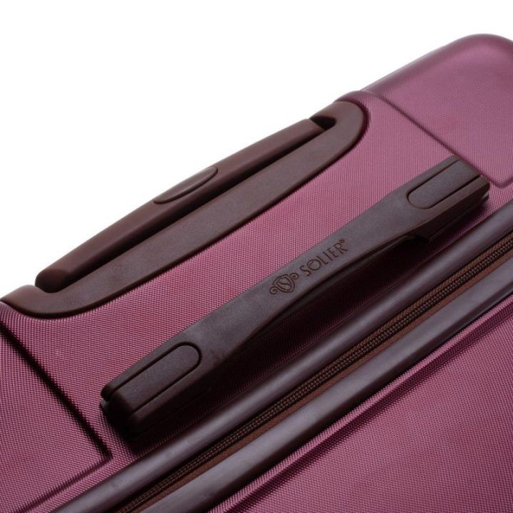 Vidutinis lagaminas 22' STL957 ABS burgundy