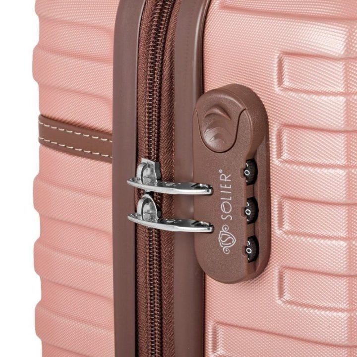 Vidutinis lagaminas 22' STL957 ABS pink