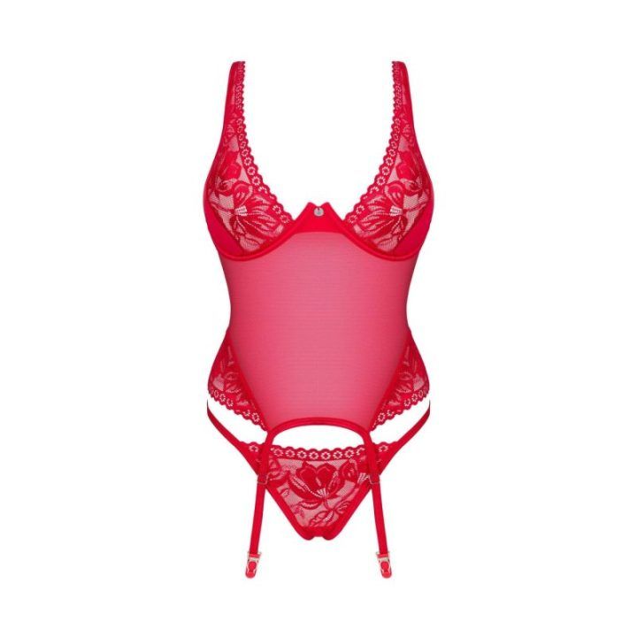 Lacelove korsetas Obsessive – raudona
