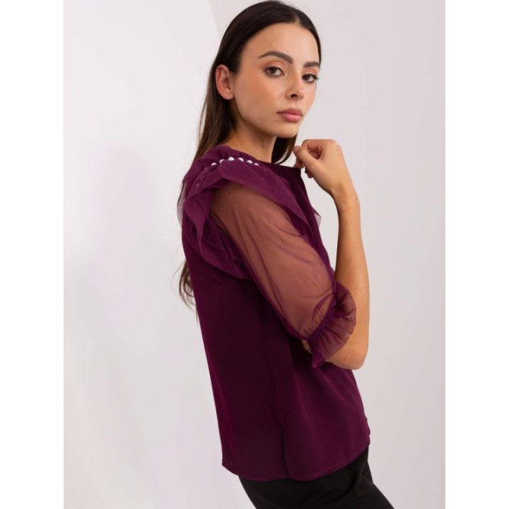Tamsiai violetinė palaidinė – juoda / violetinė