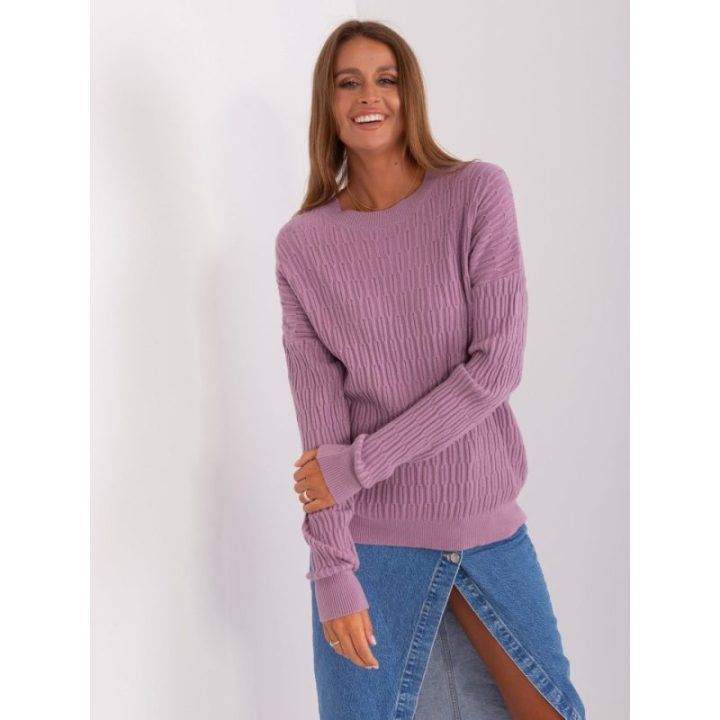Megztinis šviesiai violetinis – šviesiai alyvinė