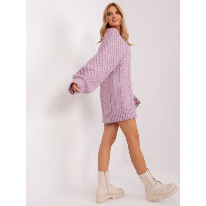 Šviesiai violetinis megztinis – šviesiai alyvinė