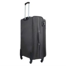 Vidutinis minkštas bagažas M Solier STL1651 dark grey-coffee