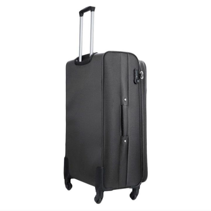 Vidutinis minkštas bagažas M Solier STL1651 dark grey-coffee